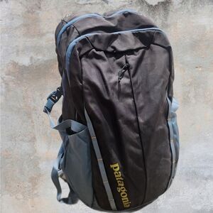 Patagonia Black and Light Blue Daypack Backpack